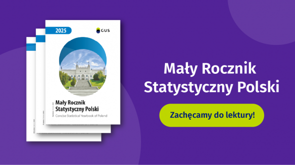 Na grafice znajduje się okładla Małego Rocznika Statystycznego Polski i napis: Mały Rocznik Statystyczny Polski Zachęcamy do lektury! 