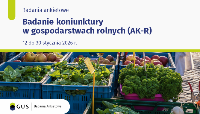 Badanie koniunktury w gospodarstwach rolnych (AK-R) 12 do 30 stycznia 2026 r.