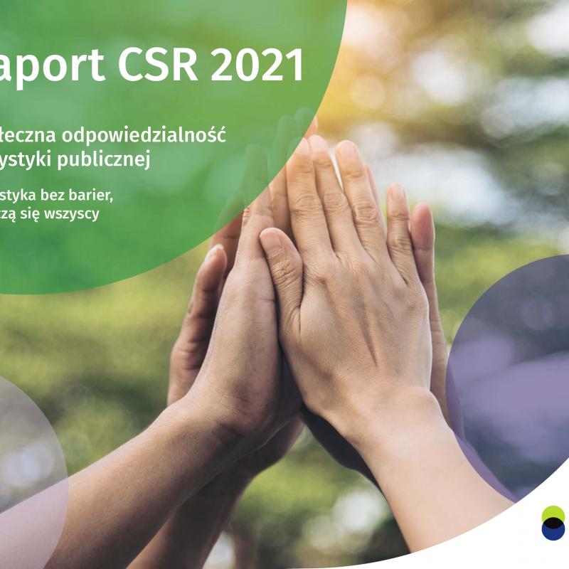 Grafika promująca publikację Raport CSR 2021