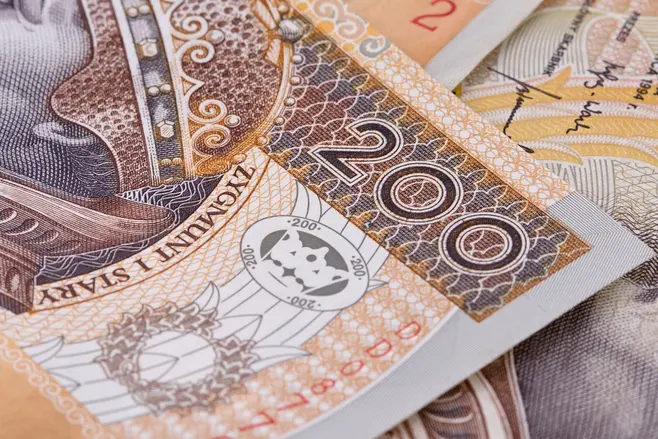Fragment banknotu 200 PLN
