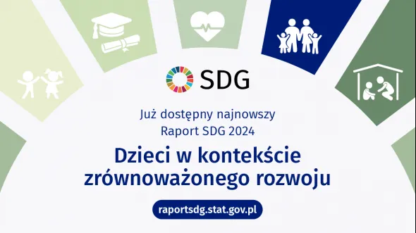 Okładka publikacji cyfrowej Polska na drodze zrównoważonego rozwoju. Raport 2024. Dzieci w kontekście zrównoważonego rozwoju 