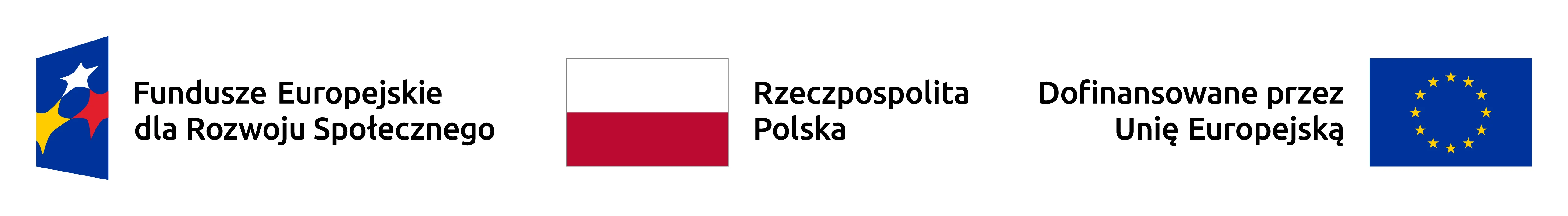 logotyp Funduszy Europejskich, flaga Rzeczypospolitej Polskiej oraz flaga Unii Europejskiej