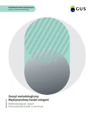 Powiększ obraz: Okladka publikacji Zeszyt metodologiczny Międzynarodowy handel usługami