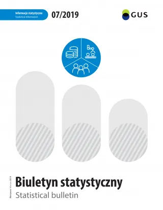 Powiększ obraz: Okładka  publikacji  Biuletyn  Statystyczny  Nr  7/2019