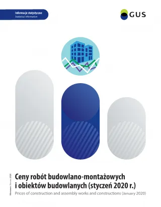 Powiększ obraz: Okładka  publikacji  Ceny  robót  budowlano-montażowych  i  obiektów  budowlanych  (styczeń  2020  r.)