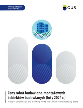 Powiększ obraz: Ceny  robót  budowlano-montażowych  i  obiektów  budowlanych  (luty  2024  r.)  Okładka