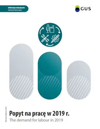 Powiększ obraz: Okładka  publikacji  Popyt  na  pracę  w  2019  roku