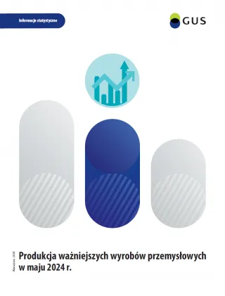Powiększ obraz: Produkcja  ważniejszych  wyrobów  przemysłowych  w  maju  2024  roku  Okładka