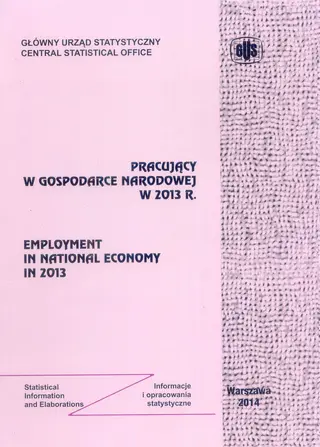 Powiększ obraz: Employment  in  national  economy  in  2013