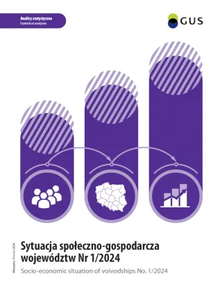 Powiększ obraz: Socio-economic  situation  of  voivodships  No.  1/2024.  Cover