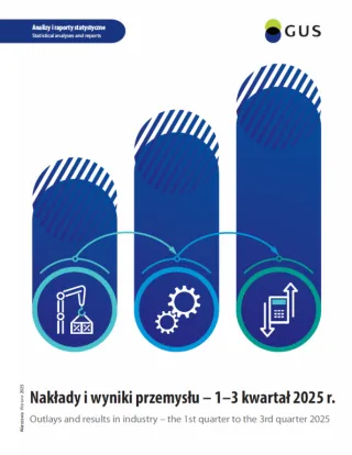 Powiększ obraz: okładka do publikacji "Nakłady i wyniki przemysłu - 1-3 kwartał 2025 r."