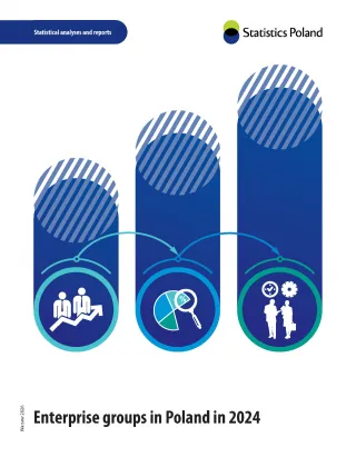 Powiększ obraz: Publication cover of Enterprise groups i Poland in 2024
