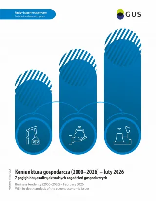 Powiększ obraz: Okładka publikacji Koniunktura gospodarcza (2000–2026) - luty 2026