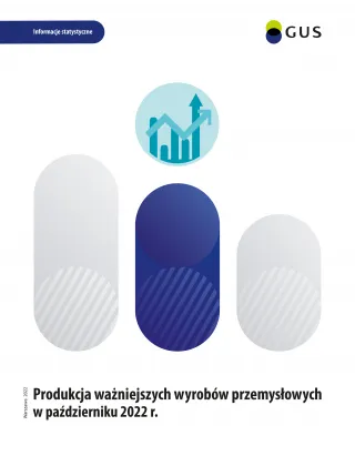 Powiększ obraz: okładka publikacji Produkcja ważniejszych wyrobów przemysłowych w październiku 2022 roku