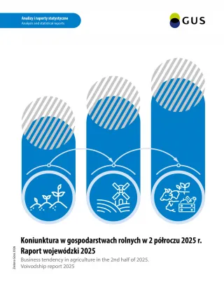 Powiększ obraz: Okładka publikacji Koniunktura w gospodarstwach rolnych w 2 półroczu 2025 r.