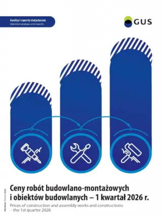 Powiększ obraz: Publication cover Ceny robót budowlano-montażowych i obiektów budowlanych - 1 kwartał 2026 r. 