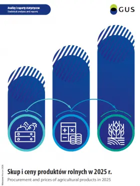Powiększ obraz: Cover of the publication Procurement and prices of agricultural products in 2025 